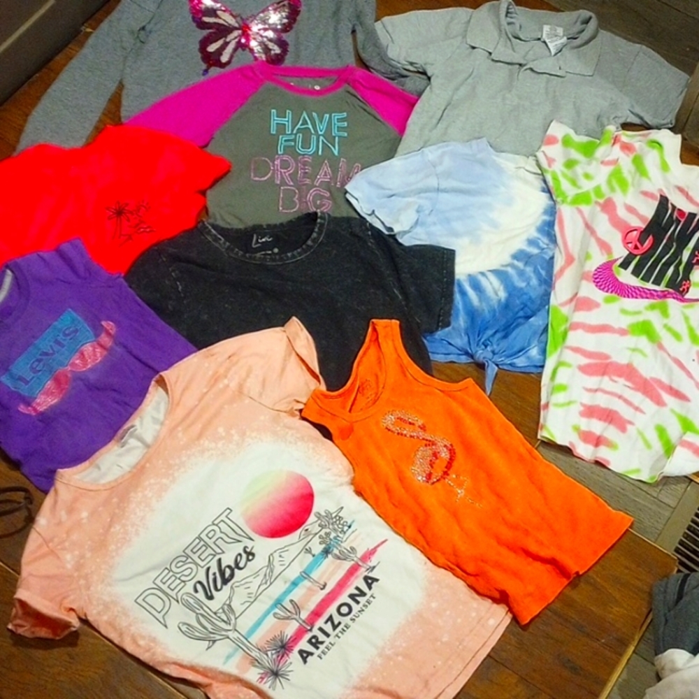 Girls size 10/12 tops bundle of 10